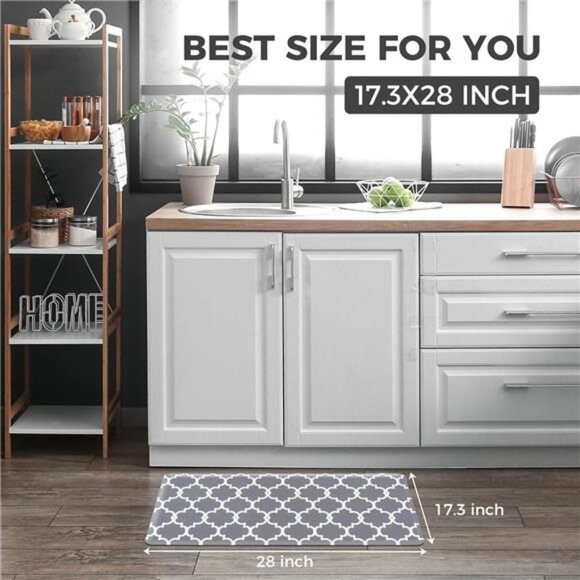 Anti-Fatigue Kitchen Mat – Cushioned, Non-Slip & Waterproof Comfort Rug - Picture 3 of 5